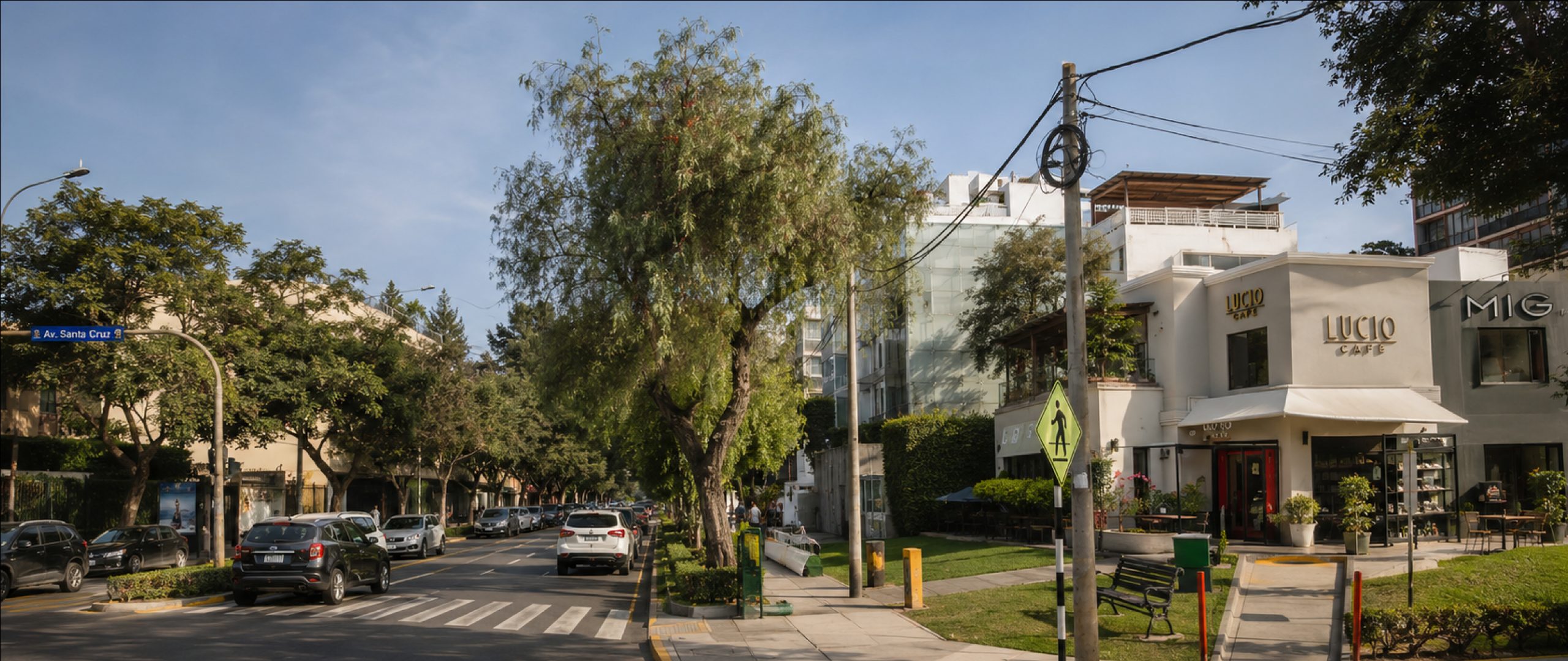 Disfruta de los mejores cafés y restaurantes de la Av. Santa Cruz.